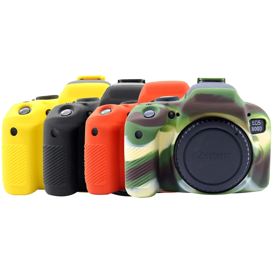 TENENELE Мягкие силиконовые чехлы сумка для Canon EOS 800D/Rebel T7i Цветной Резиновый чехол