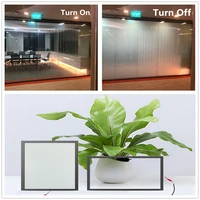 sunice 115mm175mm clear to opaque white pdlc switchable electronic window glass film bedroom office self adhesive with glue
