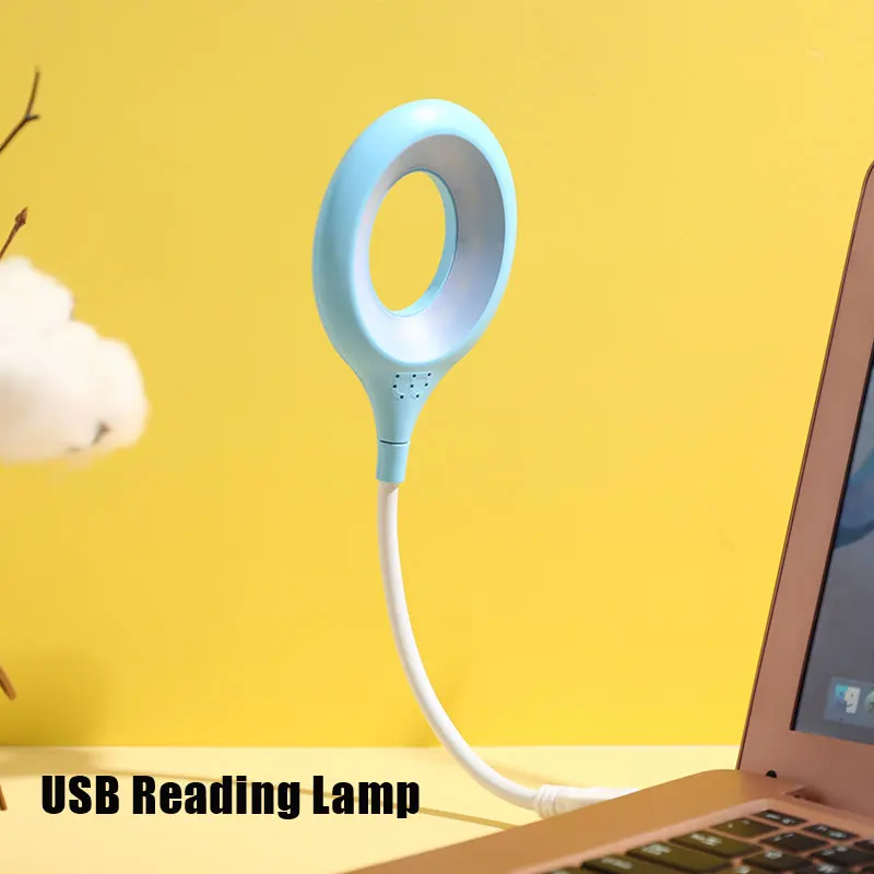 

LED Portable USB Flexo Ring Lamp Bedroom Study Reading Book Night Lights Eye Protection Desk PC Laptop Lighting