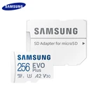 Карта памяти Microsd Samsung, класс 10, 256 ГБ, 128 ГБ, высокая скорость 100, МБс., U3 TF-карта UHS-I, 64 ГБ, карта Micro SD U1 EVO PLUS