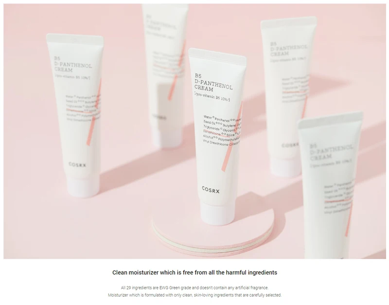 

COSRX Balancium B5 D-Panthenol Cream 50ml Face Moisturizing Repair Cream Whitening Anti-Aging Nourishing Skin Care KoreaCosmetic