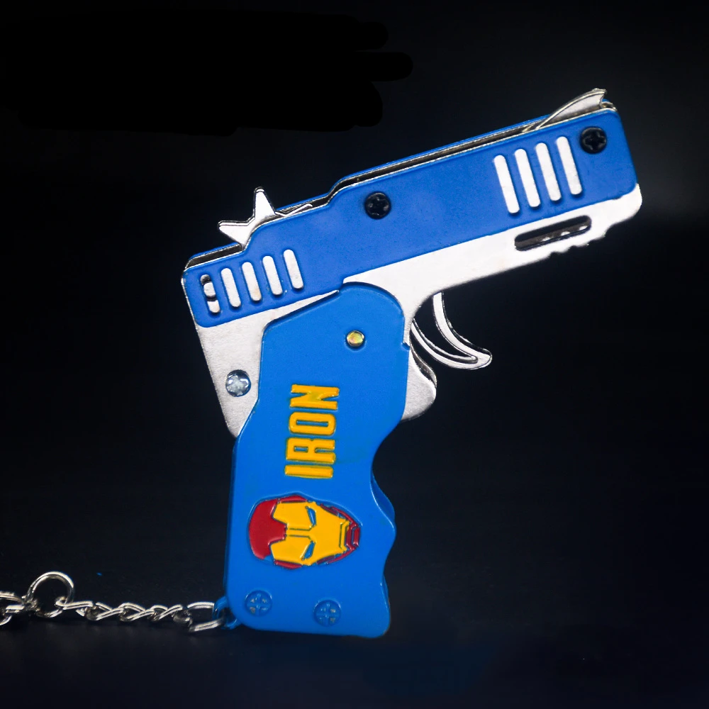 Пистолет с резиновой лентой брелок пистолет игрушки для стрельбы подарки