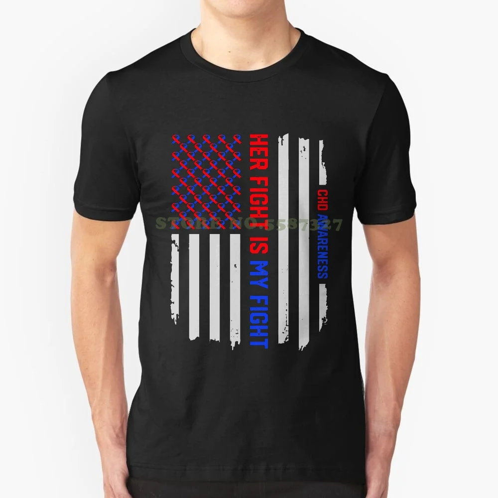 

Her Fight American Flag Congenital Heart Disease Chd Awareness Black White Tshirt For Men Women Chd Awareness Chd Awareness