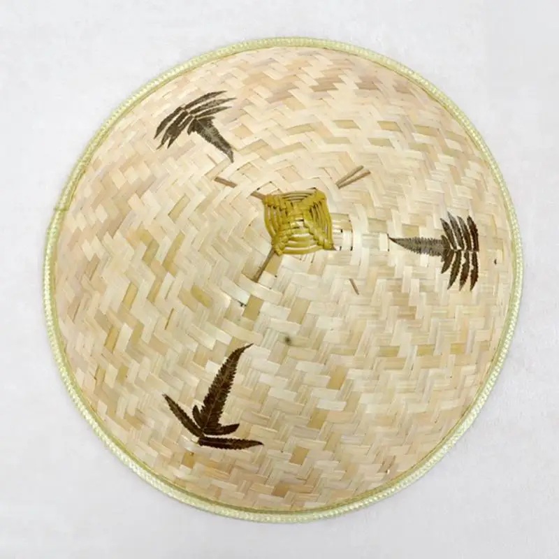 Панама от дождя в китайском стиле для мужчин и женщин Плетеная соломенная шляпа