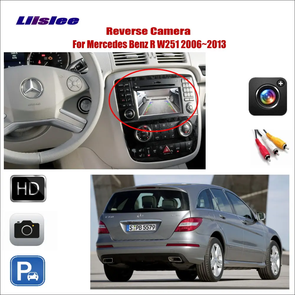 Задний вид автомобиля камера для Mercedes Benz R Class W251 2006 2013 оригинальный заводской