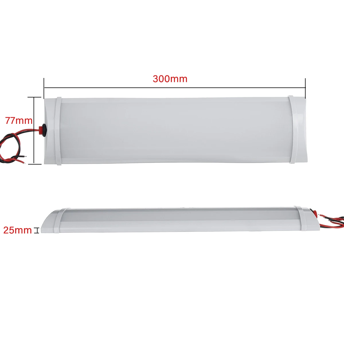 

4pcs Car Interior Led Light Bar 72 LED White Light Tube with Switch for Van Lorry Truck RV for Camper Boat Indoor Ceiling light