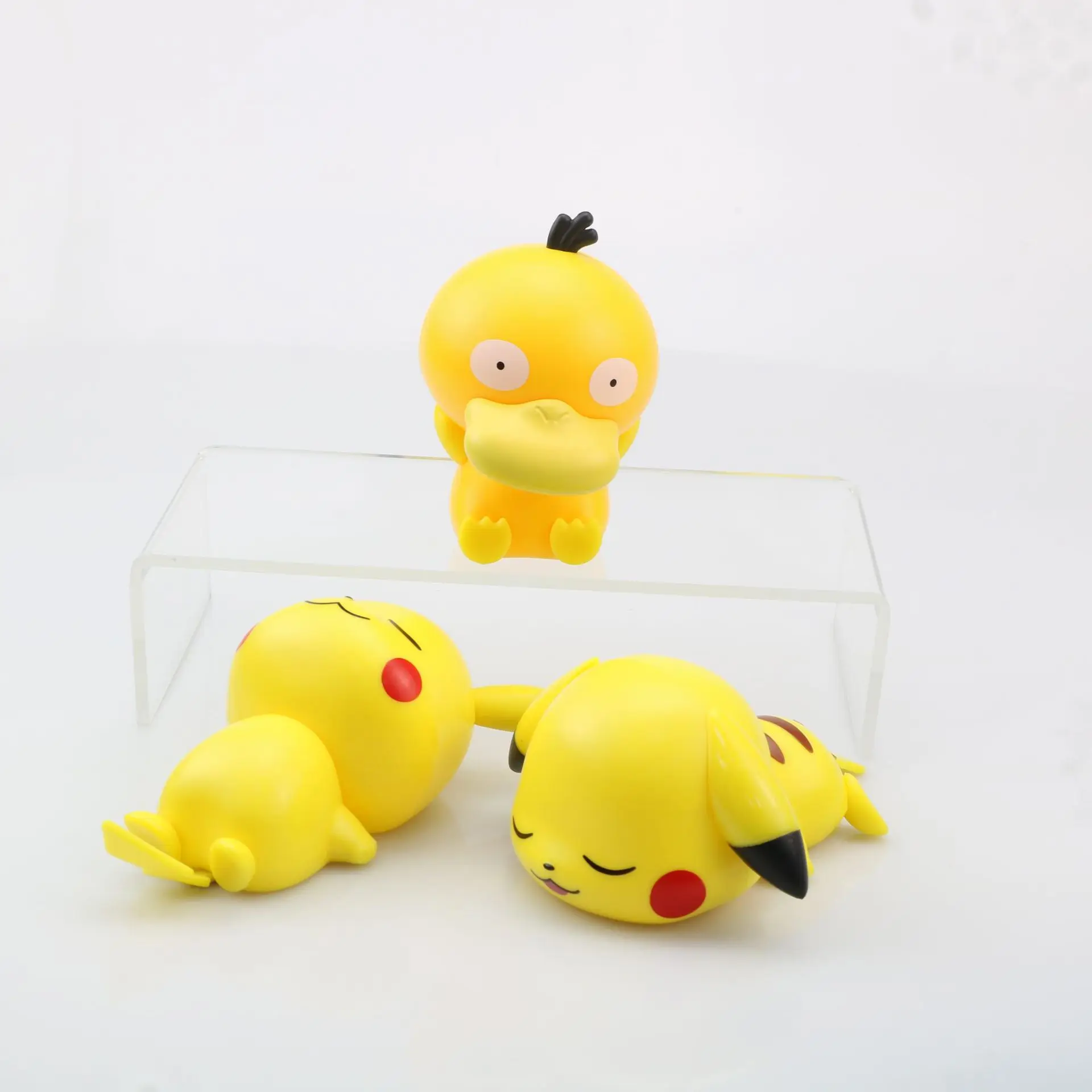 

8pcs Pokemon Figures Assemble Toys Cool Anime Pokmon Pikachu Mewtwo Psyduck Action Figure Model Dolls Kids Toy Birthday Gift