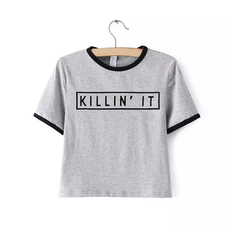 Женская футболка с коротким рукавом в стиле Харадзюку|Футболки| |