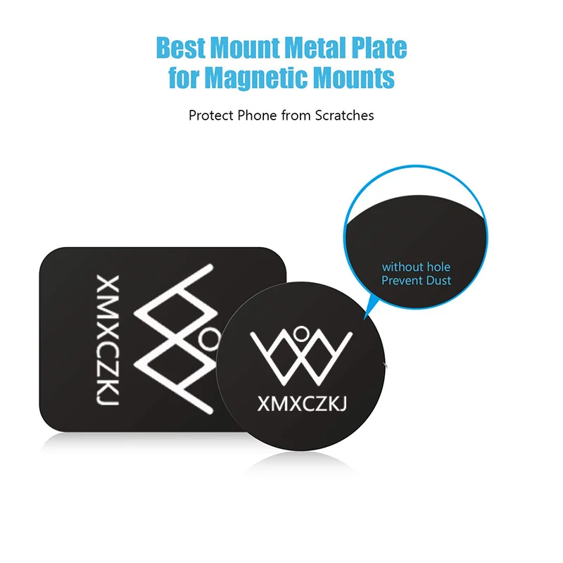 Набор сменных металлических пластин XMXCZKJ 4 шт с клейким слоем для всех магнитных