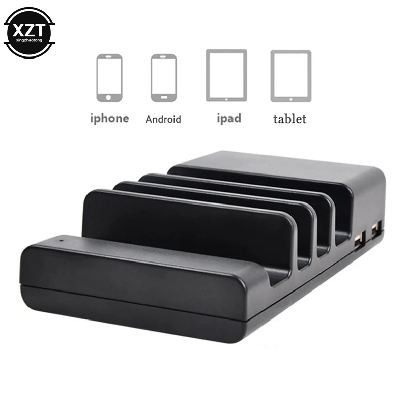 Быстрая зарядная станция с несколькими USB-портами 4 порта USB док-станция для