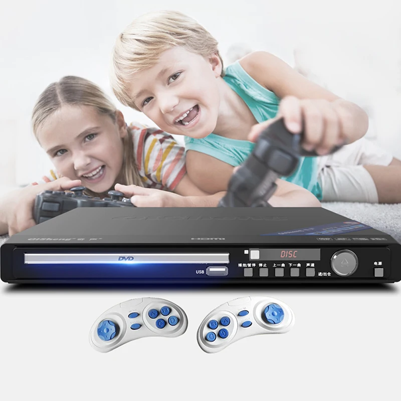 220 В 11 Вт-19 Вт DV-618 домашний DVD-плеер CD VCD проигрыватель 5 1 коаксиальное волокно EVD HD