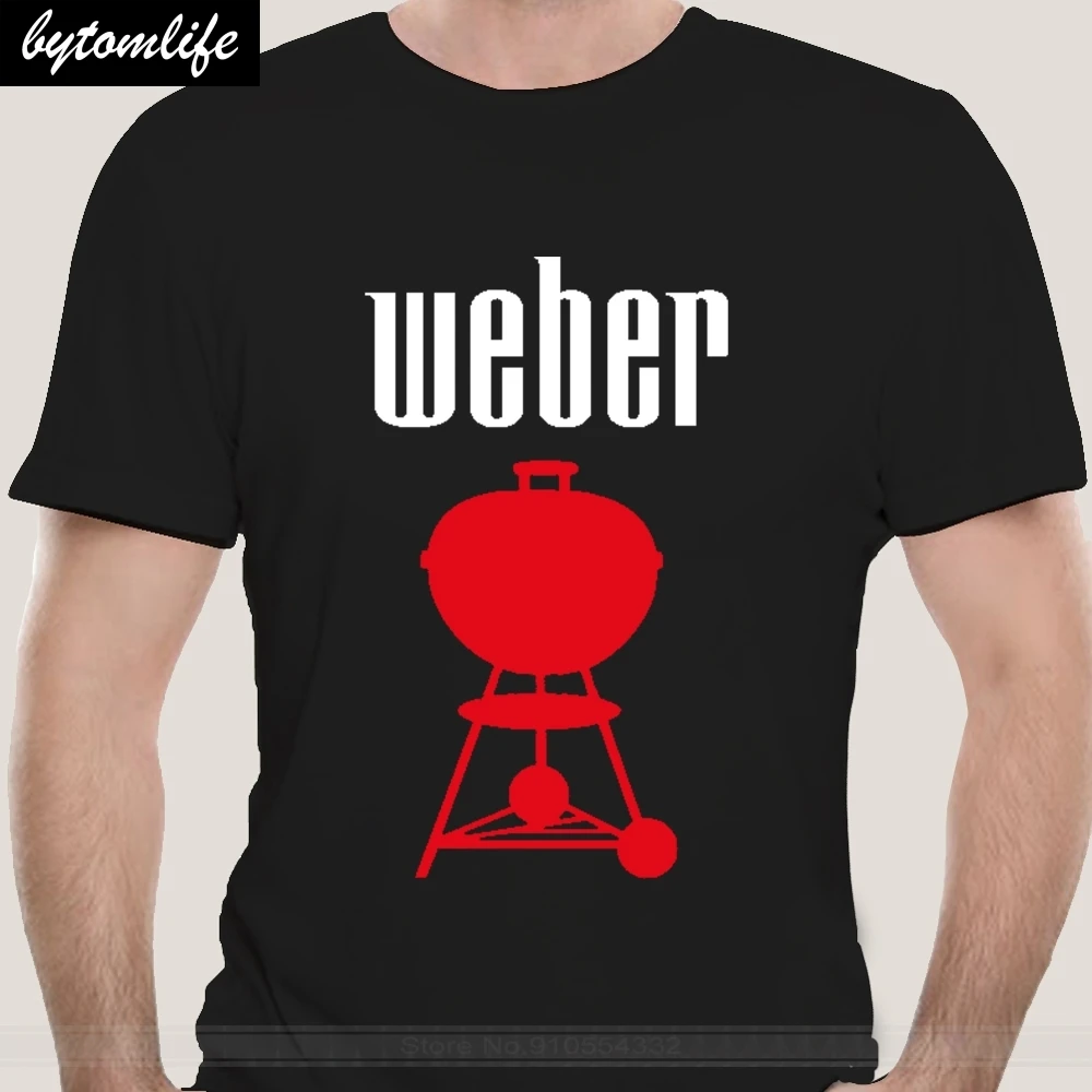

fashion t-sdhirt men cotton brand teeshirt weber bbq 2 Black T Shirt