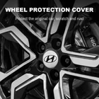 4 шт. 60 мм Автомобильная эмблема колпачок ступицы колеса наклейка обода крышки аксессуары для Hyundai I30 I20 IX35 Tucson Getz Sonata автомобильный Стайлинг