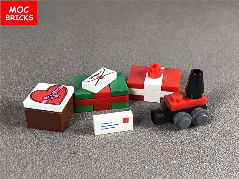 5 компл./лот кубики MOC растение из серии &quotсделай сам&quot с рождественской елкой