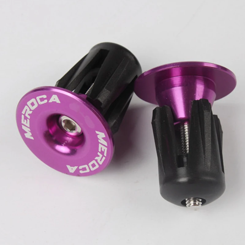 1Pair Bike Handlebar Cap Bicycle accessories Aluminum Alloy Bike Handlebar End Lock-On Plugs Bar plug Caps Covers Bicycle Parts