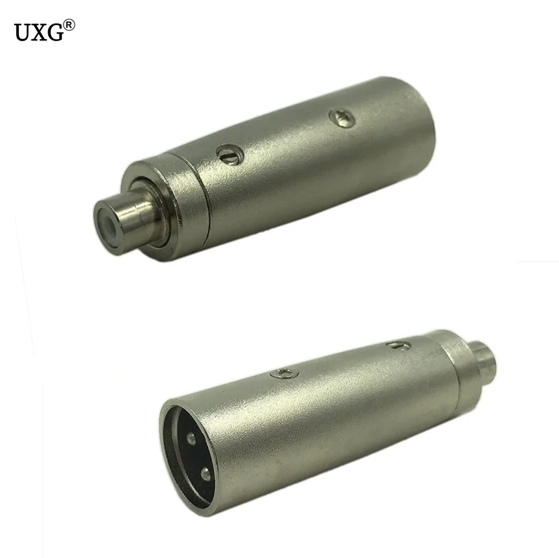 Высококачественный 3 контактный Переходник XLR со штекером на гнездо RCA с