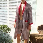 Халат-кимоно Мужской Шелковый, атласная пижама, одежда для сна, ночная рубашка, халаты с длинным рукавом, однотонный удобный благородный ночной халат, халаты для сна