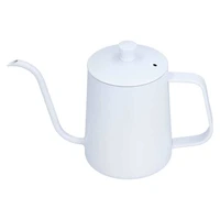 coffee pot coffee kettle stainless steel mini portable white thin mouth pour over kettle for travelling camping tea coffee