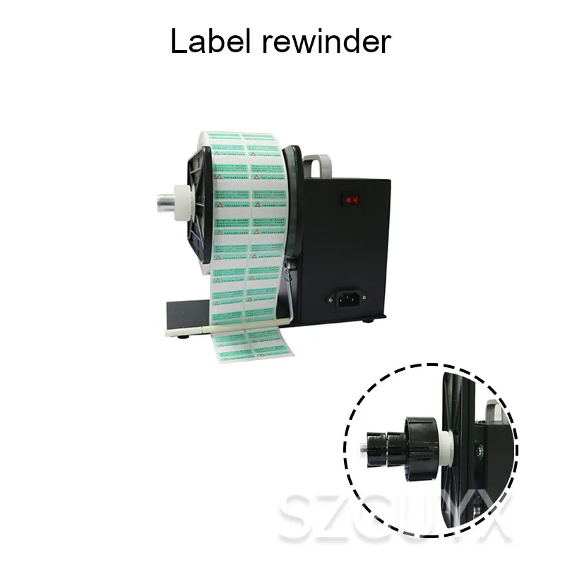 

Automatic Barcode Label Rewinder One-way sticker rewinding machine Synchronous rewinding winder 90mm wide