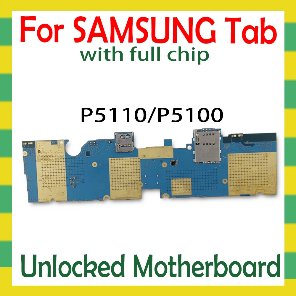 Разблокированная материнская плата для Samsung Galaxy Tab 2 10 1 P5100 P5110 wi-fi и 3G гб озу 16 пзу