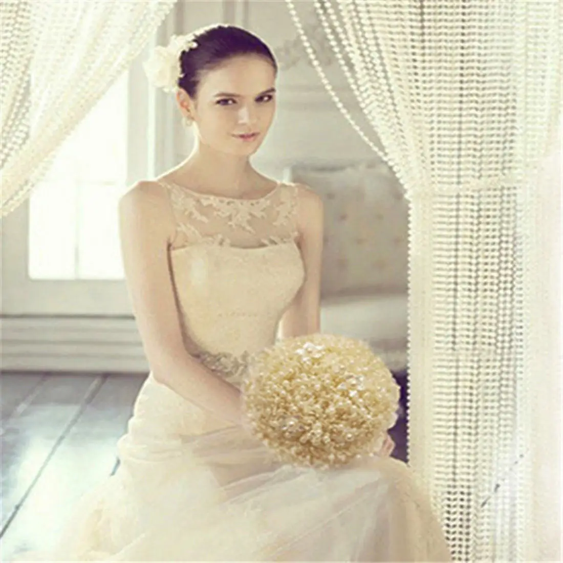 Леска из искусственного жемчуга для рыбалки 1 3 метра 8 мм 2 шт.|Украшения своими