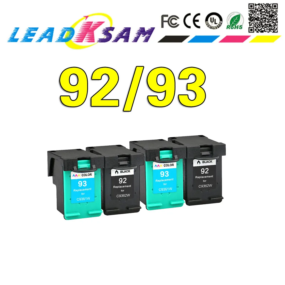 Совместим с картриджем hp 92 93 замена чернильного картриджа для hp92 photosmart 7830 C3180 C3150