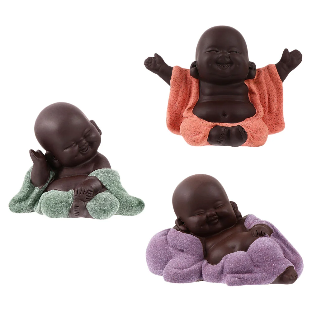 

3pcs Shaped Adornment Tea Table Ornament Creative Tea House Adornment