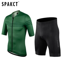 spakct 2021 summer mens pro team cycling jersey short sleeve cycling jersey shorts set mtb breathable elastic bicycle clothing