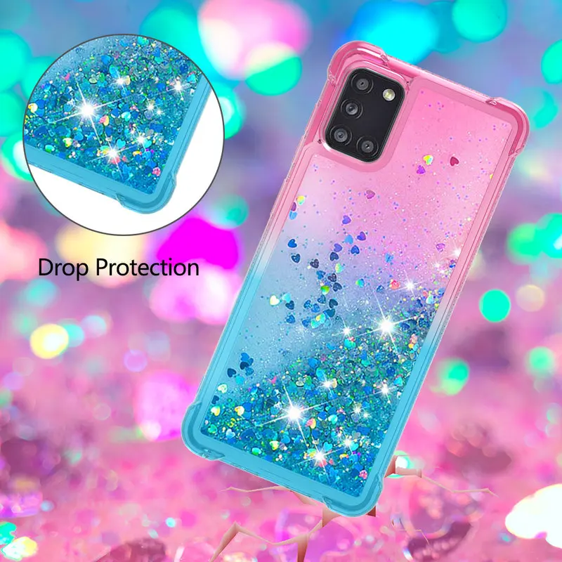 

Case For Samsung Galaxy A71 5G Shockproof Phone Case For Samsung A71 5G SM-A716B A716B A716 Ultra Thin Glitter Quicksand Cover