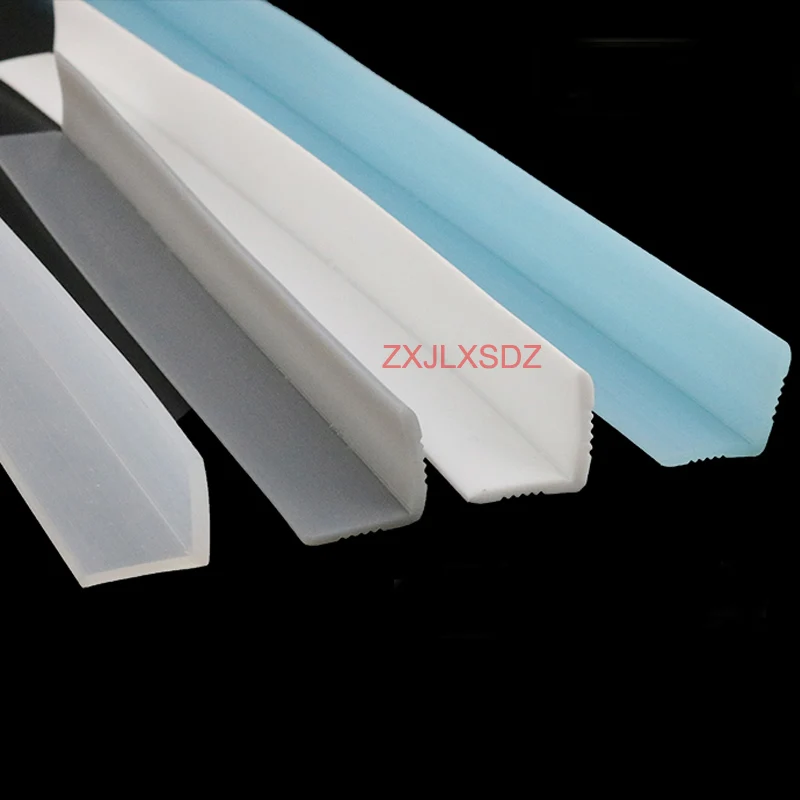 1 Meter L shape high temperature resistant silicone rubber sealing strip weatherstrip edge guard edge trim