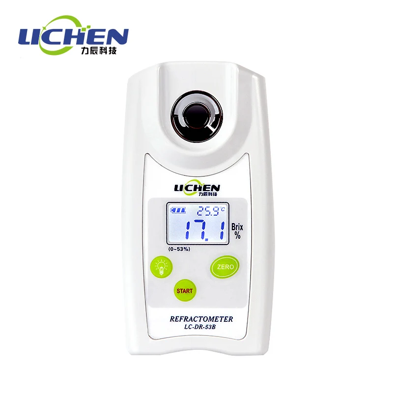 

LC-DR-53B waterproof automatic shutdown precision result digital display metric brix meter refractometer