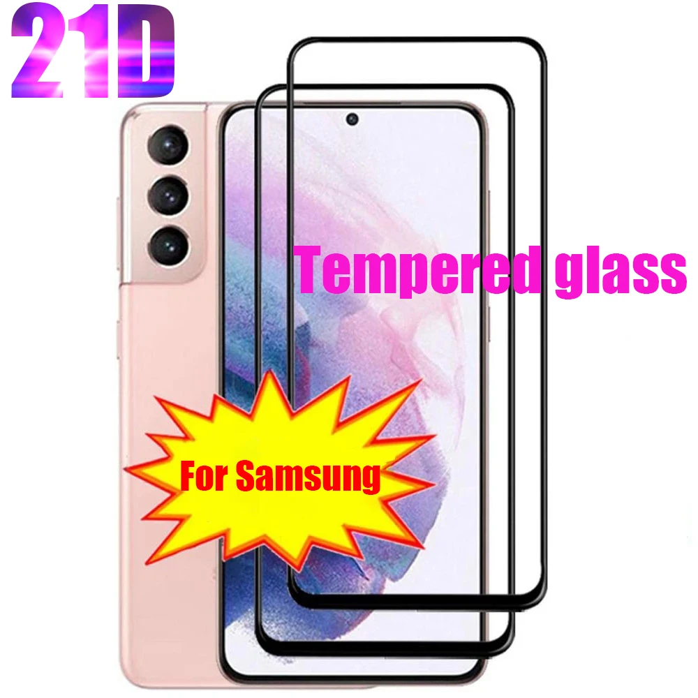 Защитное закаленное стекло на экран для Samsung S21 Plus Ultra Screen Protector S10 E S9 S8 5G S20 стекла