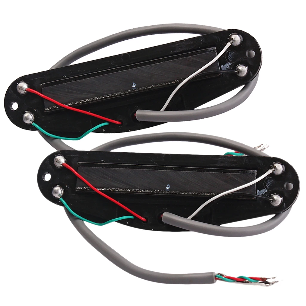 

2x Dual Hot Rail Humbucker Pickup для гитара Stratocaster Parts Black