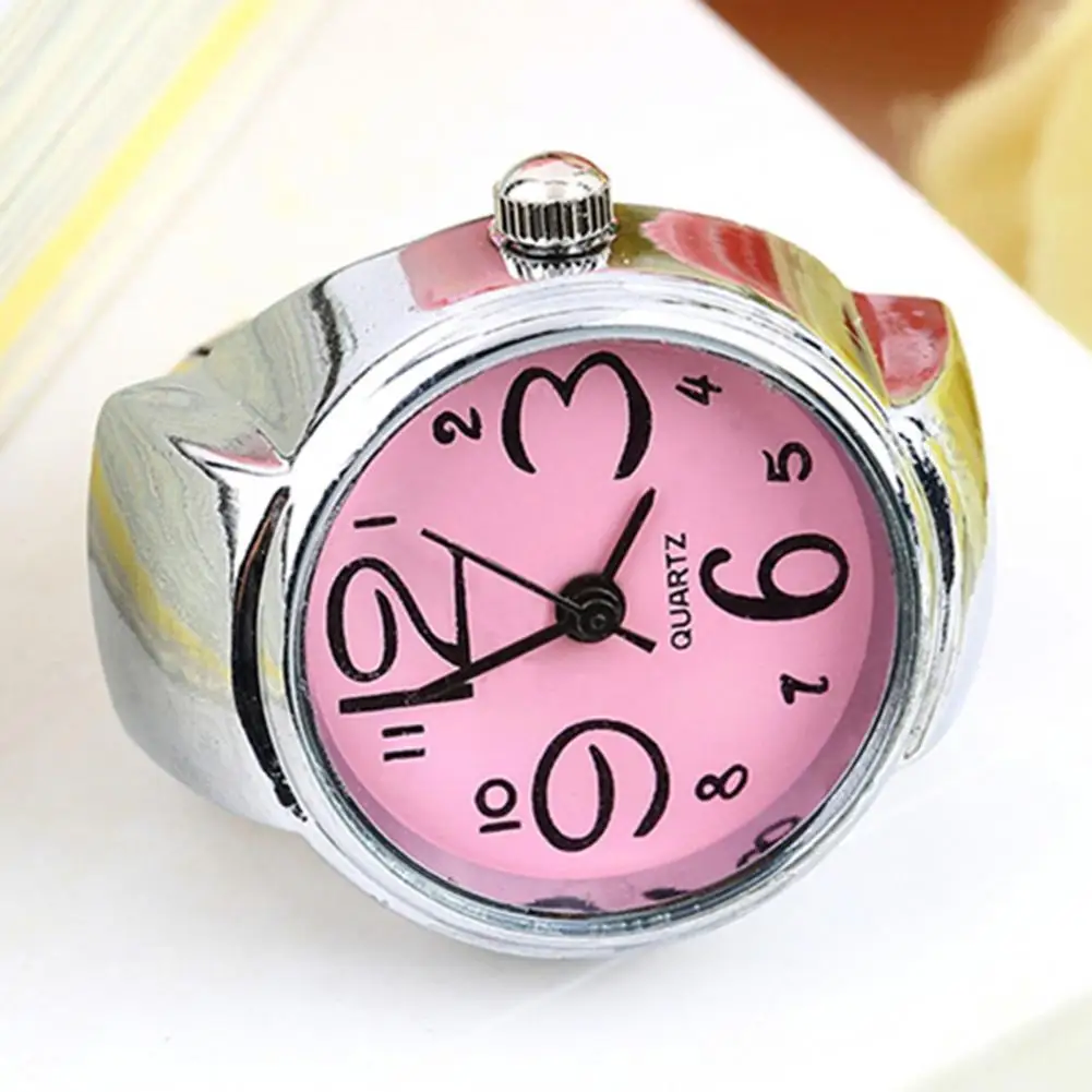 

2021 New Finger Ring Watch Multifunctional Decorative Alloy Time Display Jewelry Accessories for Women
