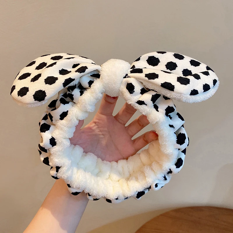 

Striped Polka Dot Headbands Brown Black White Leopard Print Hairbands for Women Hair Accessories Girls Fashion Bathroom Headwear