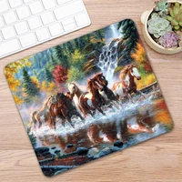 animal horse design mousepad rectangle gaming computer mouse pad 300x250x2mm mause mice mat