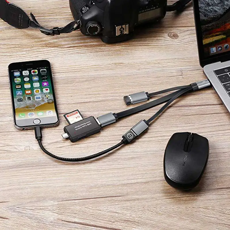 USB Type C к A Hub C/Thunderbolt 3 0 и 2 Female для Google ChromeBook Surface Samsung Note 8 S8 | Мобильные телефоны