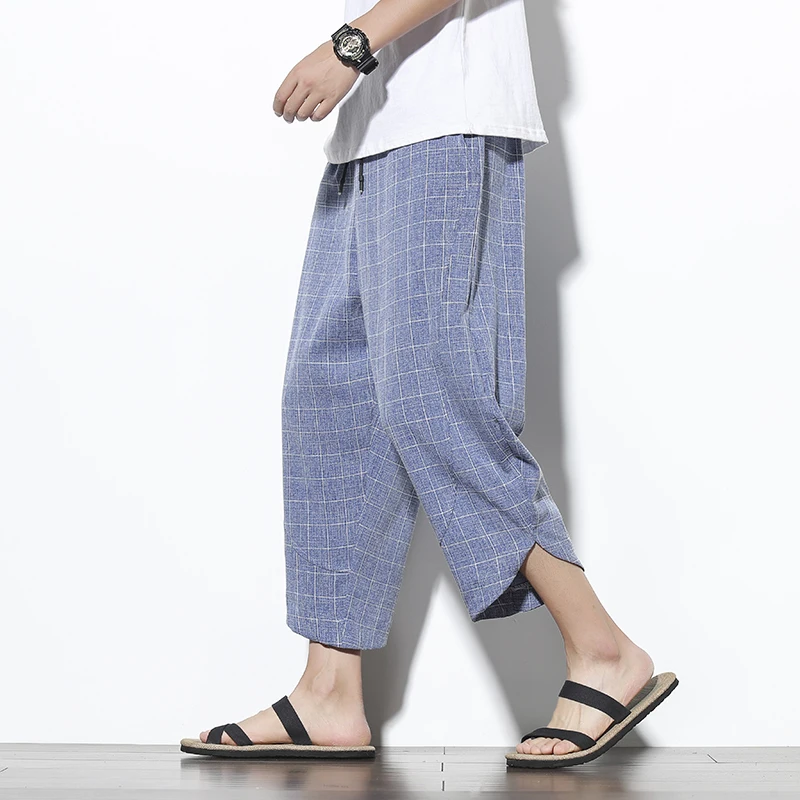 Брюки султанки мужские в стиле хип хоп джоггеры до щиколотки повседневные