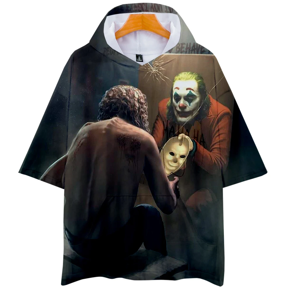 

haha JOKER 3D Custom Printed Hooded T-shirts Men/Women Summer Short Sleeve Tshirt Harajuku Streetwear Clothes