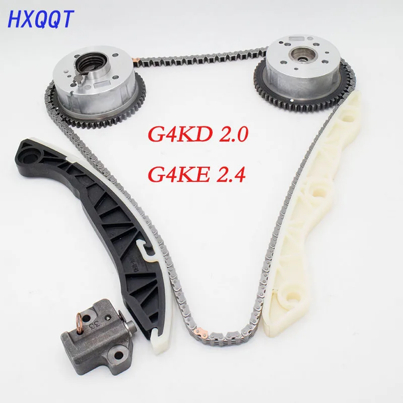 Комплект зубчатой цепи для Hyundai KIA 2006 2013 2.0L 2.4L G4KD G4KE G4KA G4KC|Компоненты измерения