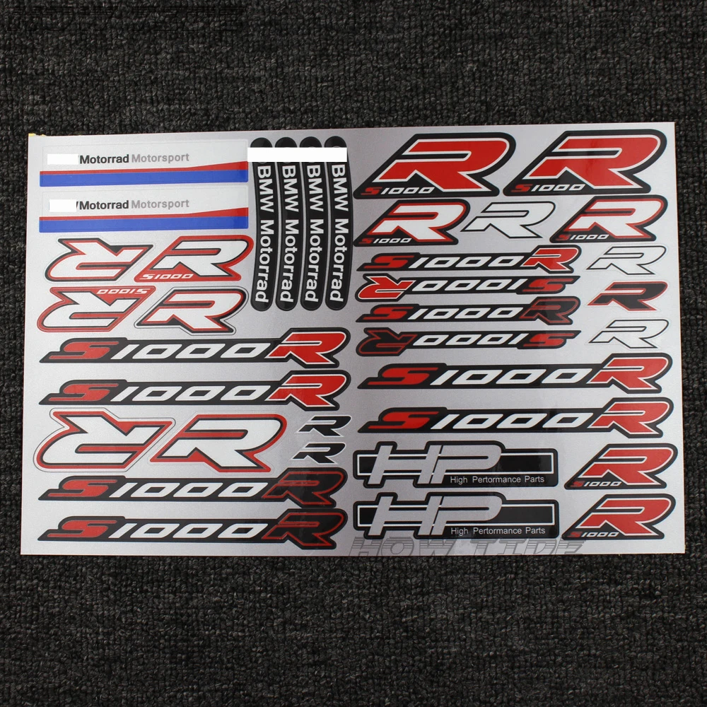 

For BMW S1000R HP 2020 Motorcycle Logo REFLECTIVE Stickers FAIRING Decals