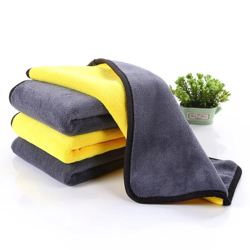 

1pc Extra Soft Car Wash Microfiber Towel High Quality Thicken Car Cleaning Drying Cloth Car Care Cloth Detailing Car Wash Towel