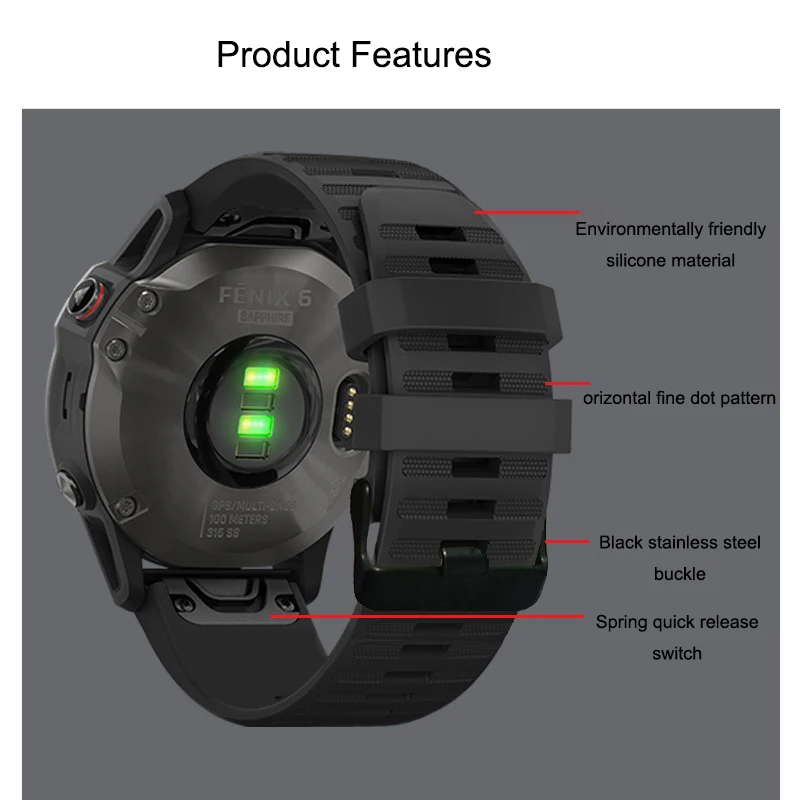 

22mm smart Watch bands wrist band Easy to disassemble soft Silicone strap Skin-friendly sweat-proof for xiaomi huawei watches
