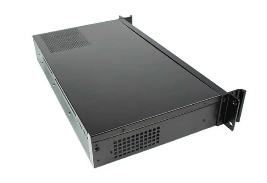 Новый 1.5U IPC корпус rackmount чехол глубина 250 мм MINI ITX ультра короткая для 17*17 см