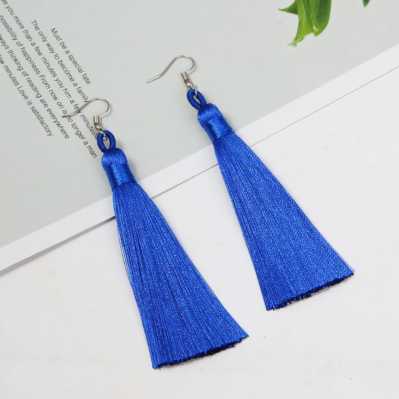 Женские серьги капельки Qtian длинные Винтажные в стиле панк для вечеринок