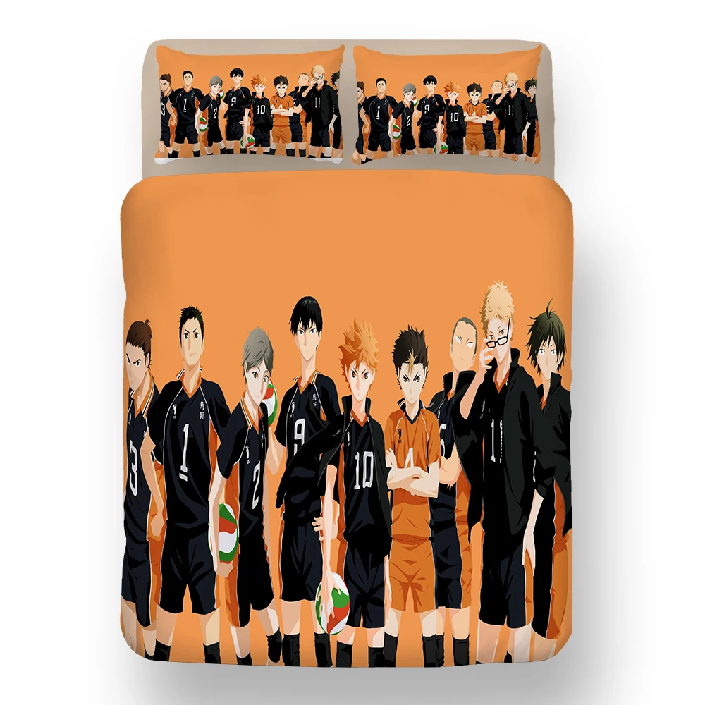 Японское Аниме Haikyuu подростковое постельное белье Твин Полный Королева