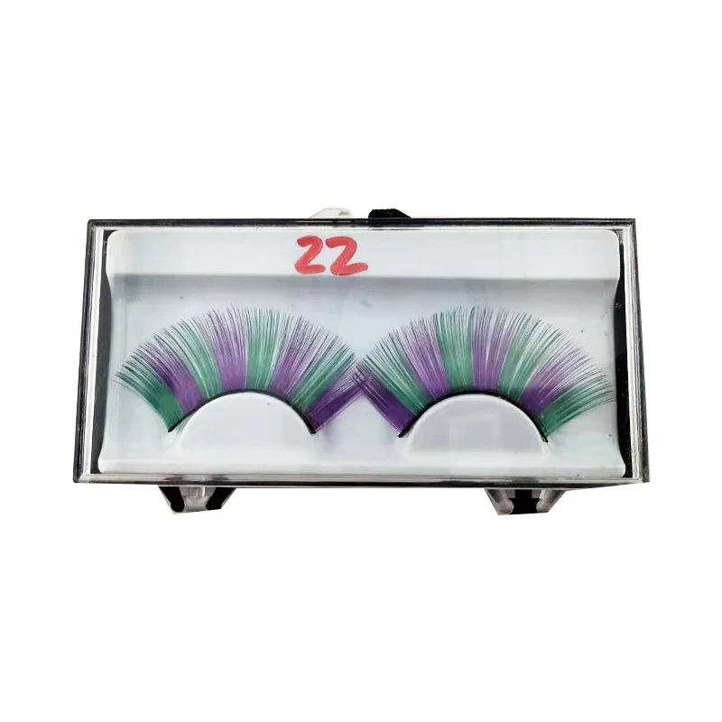 

Color false eyelashes fairy comic eyes must-have big eyes artifact 1 pair of dream big eyes colorful and thick and long