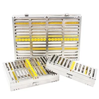 dental sterilization for 51020 grid rack surgical autoclavable box dental cassette file burs disinfection tray dentist tools