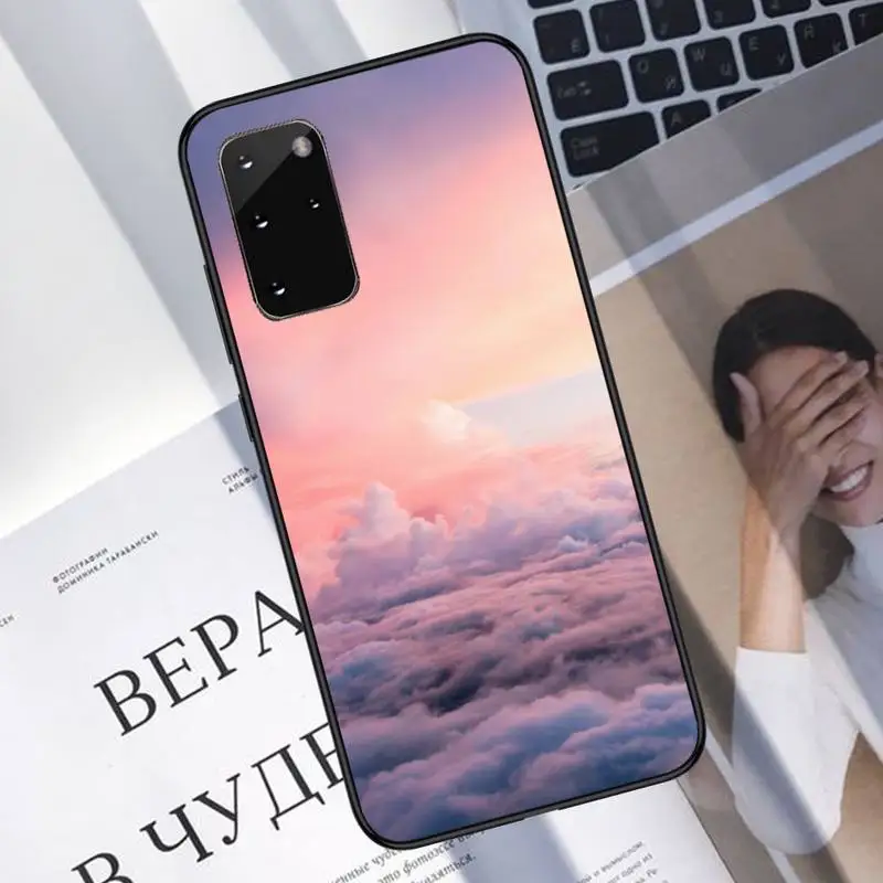 

sky space Sunset Cloud Art Phone Case For Samsung A40 A31 A50 A51 A71 A20E A20S S8 S9 S10 S20 Plus note 20 ultra