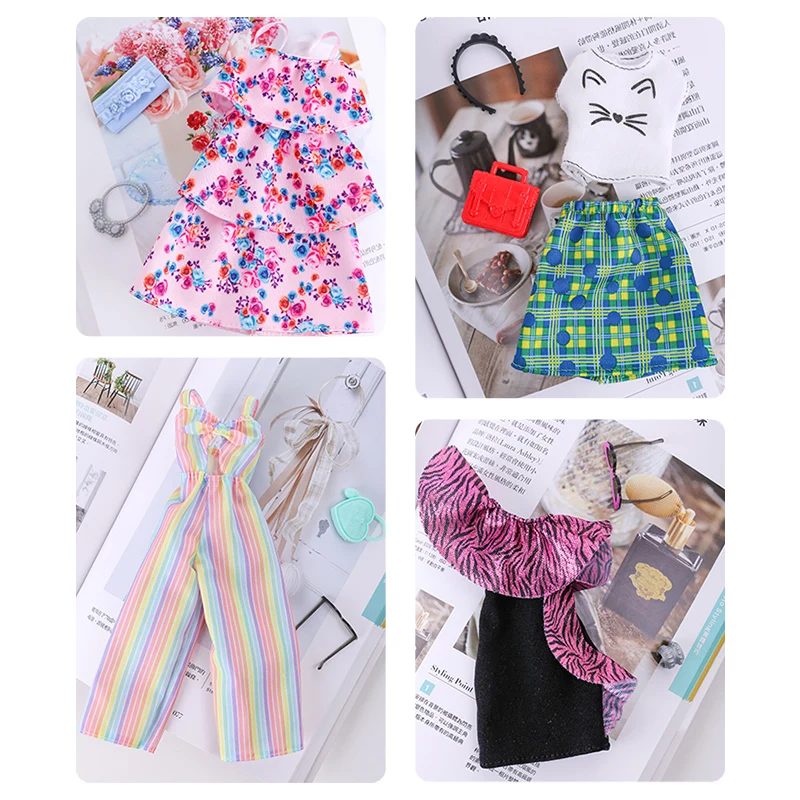 

Original Barbie Doll Clothes Shoes Pants Suit Toys for Children Wear Matching 30cm Girl Doll Accessories Fashion Bags FCT81